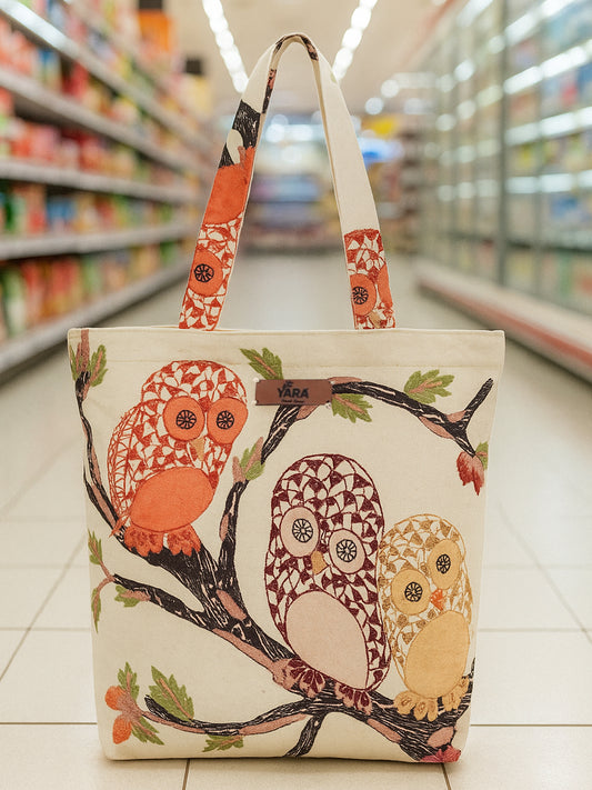 Cotton Canvas Tote Bag for Women and Girls