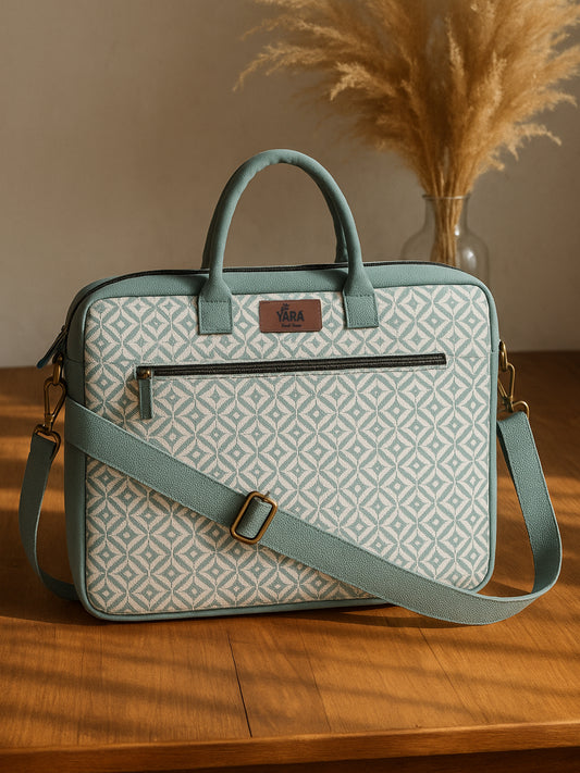 Commuter Laptop Bag - Sky Lattice (Blue)