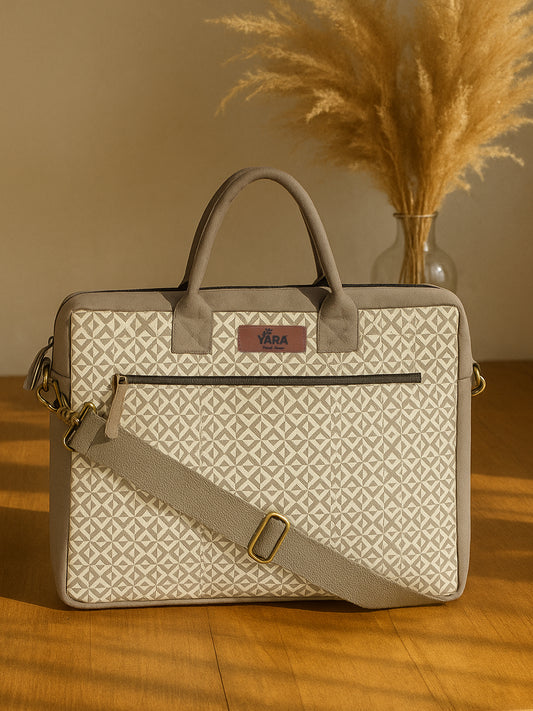 Commuter Laptop Bag - Slate Lattice (Grey)